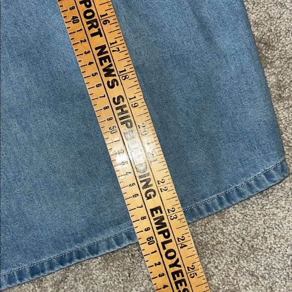 J. Crew Chambray Popover Shirt Storm Wash, Size Large NWT - Picture 9 of 10